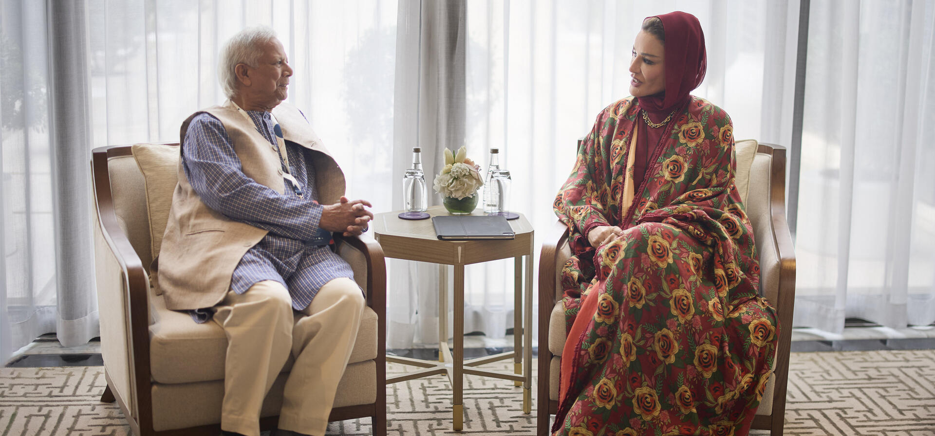 Her Highness meets with Chief Adviser of the Interim Government of the People’s Republic of Bangladesh
