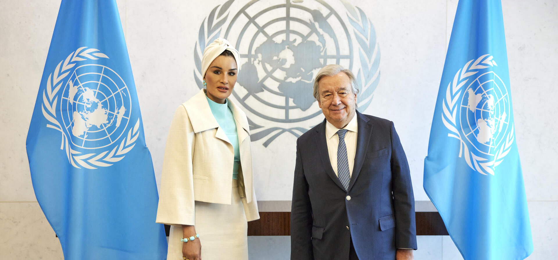 Her Highness Meets with UNSG António Guterres   
