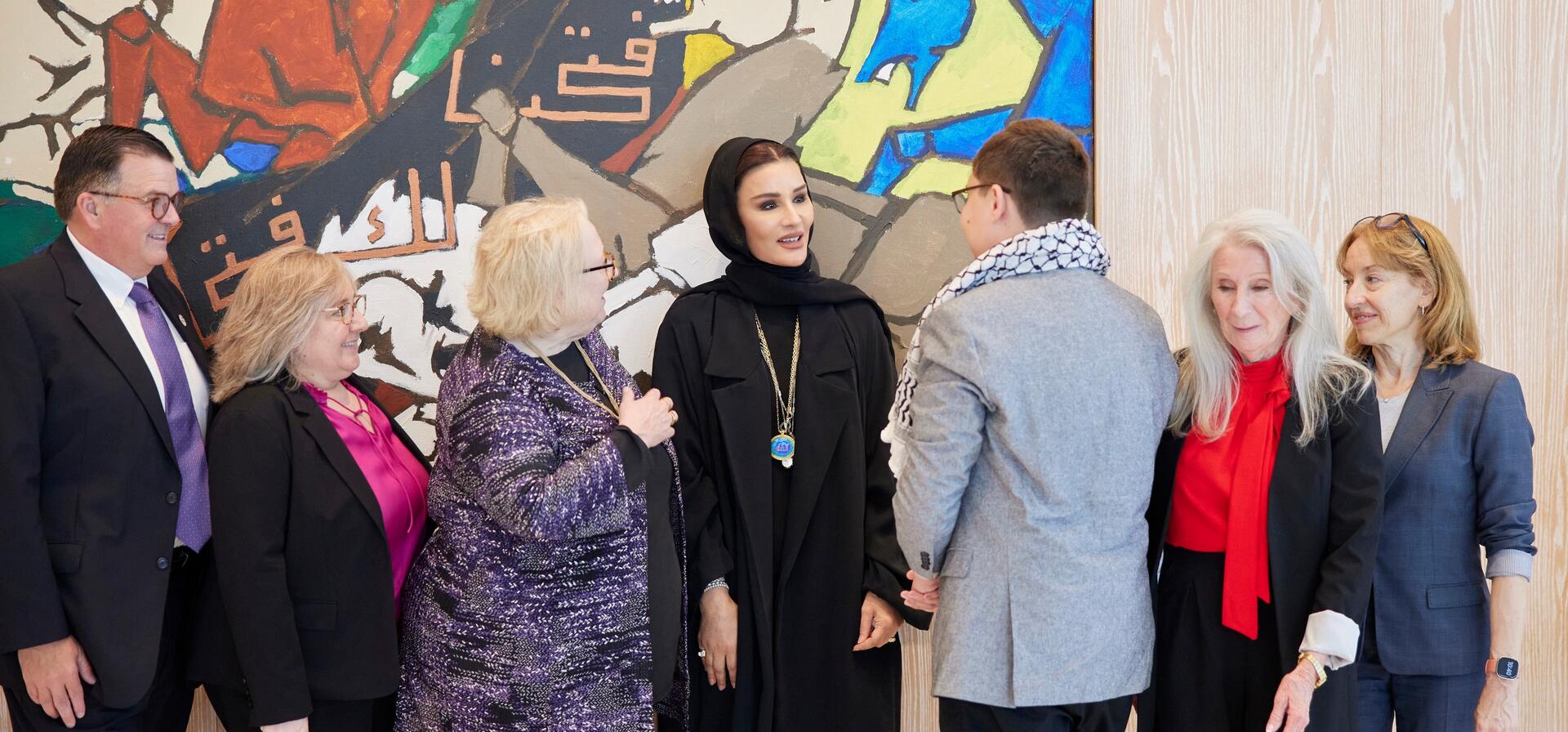 صاحبة السمو تجتمع بوفد أمريكي معني بالتوحد