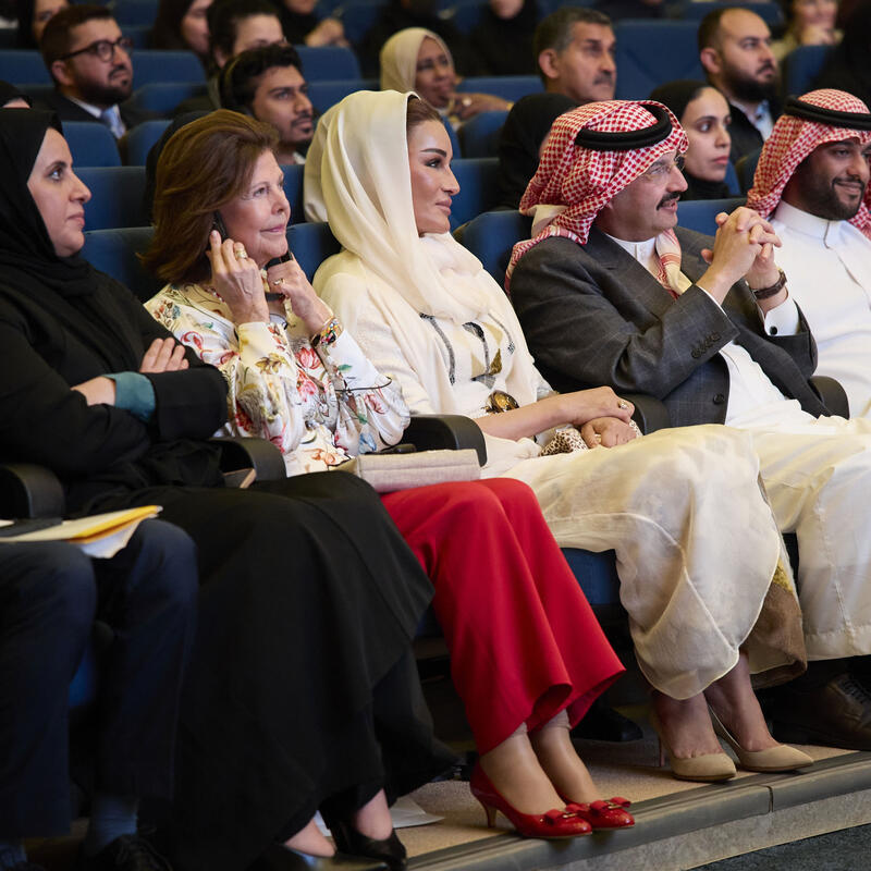 صاحبة السمو الشيخة موزا بنت ناصر تشهد فعالية خاصة لبرنامج ريادة الأعمال المجتمعية في مؤسسة قطر