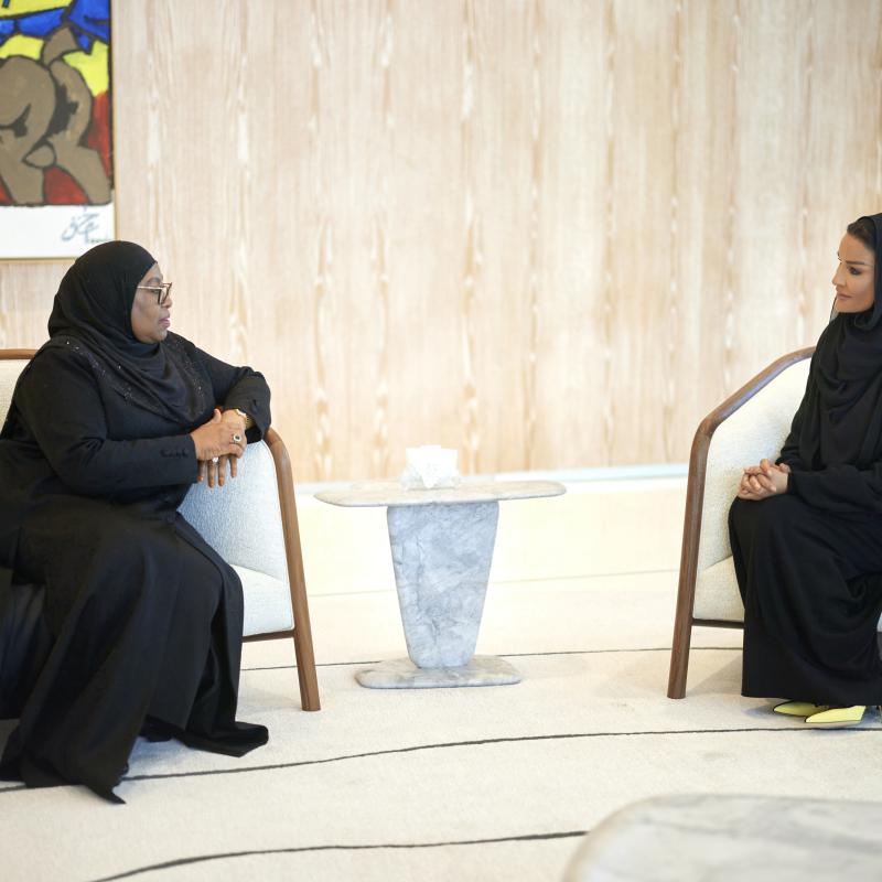  صاحبة السمو تجتمع مع فخامة رئيسة تنزانيا