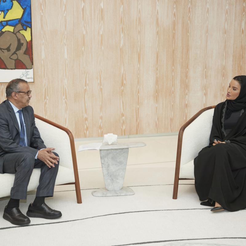 Her Highness meets with WHO Director-General 