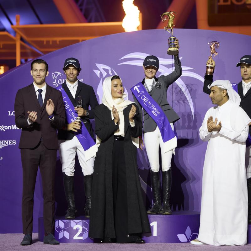 Her Highness crowns winners of CSI5 CHI Al Shaqab - Grand Prix 2024